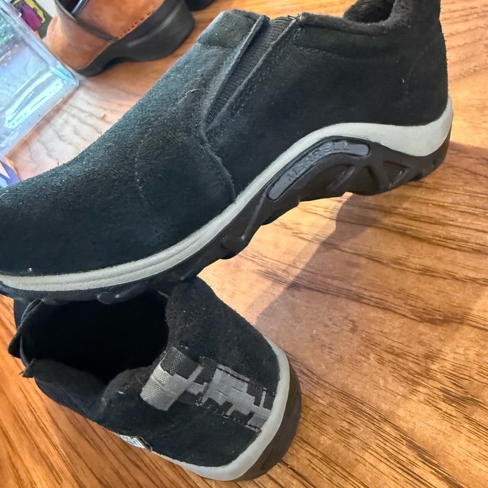 Youth Black Slip-On Shoes